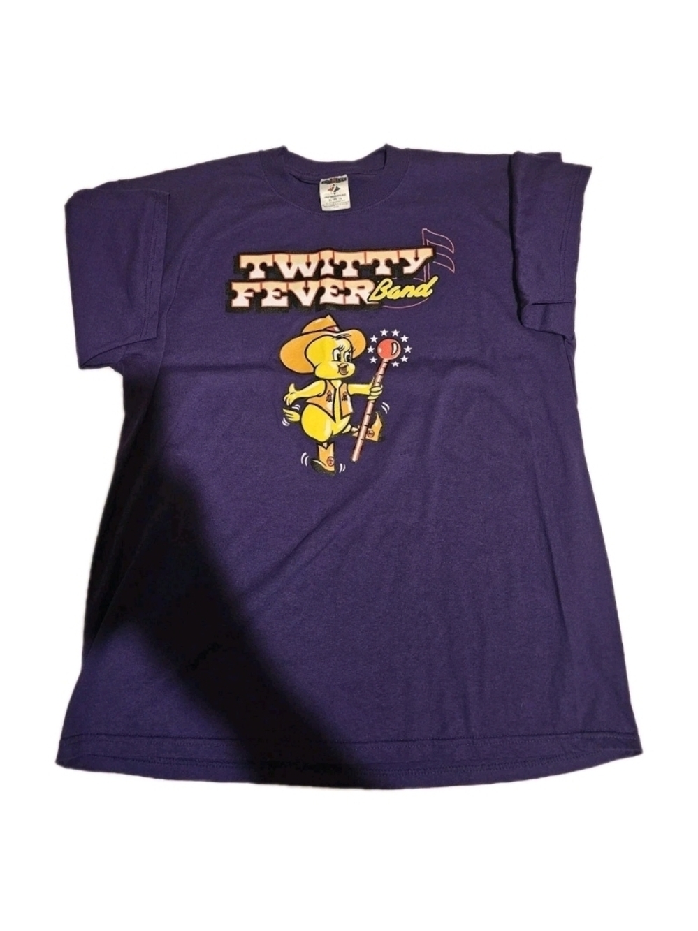 Jerzees Purple Twitty Fever Band Graphic Tee